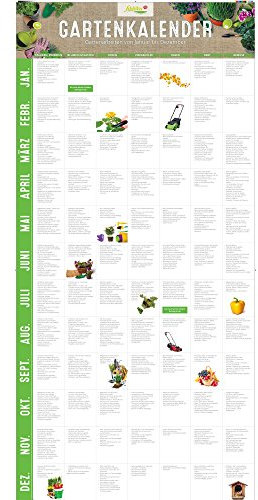 Garten Schlüter Gartenkalender Immerwährender Kalender/Jahreskalender für den Garten als Ratgeber mit vielen Gartentipps - Poster Wandkalender Groß für EIN gutes Gartenjahr