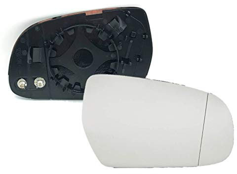 HZ-DESIGN Spiegelglas für Außenspiegel Glas rechts Asphärisch kompatibel mit Audi A3 8P A4 8K A5 8T