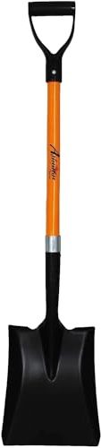 Ashman Heavy-Duty Transfer Shovel (1-Pack) with 41-Inch long Durable Handle and Blade- Ideal for Construction, Landscaping, Gardening, and Snow Removal- Durable, Rust-Resistant, and Multipurpose Scoop