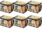 6 Packs Large Clear Toy Storage Bags with Lid, Waterproof PVC Toy Organizing Bags,Portable Puzzle Organizers and Storage ﻿