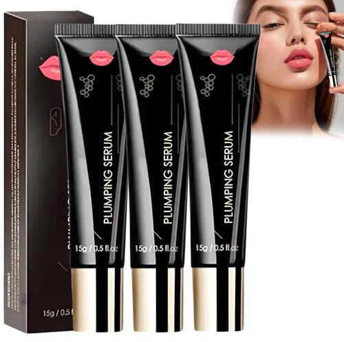 Lip Booster Serum, Plumpify Lip Plumper Serum, Plumping Lip Gloss, Nourishing and Plumping Formula, Reduces Lip Lines, Moisturizing Non-Sticky, Lip Plumper for Women (3PC)