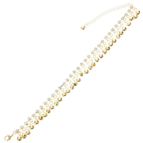 LIFKOME Chaîne de Cheville Cloche et Pompon Ajustable Bracelet de Pied pour Femmes Bijoux Ethniques Mouvement Charmant