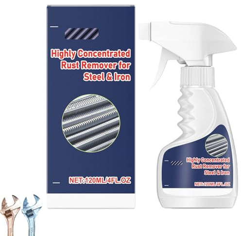 Rust Remover For Metal, Heavy-Duty Metal Rust Remover, Highly Effective Anti-Rust Converter Spray, Highly Concentrated Steel Rust Remover, Powerful Rust Remover Spray for Car, Household (1PC)