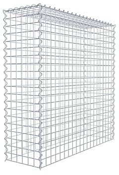 GABIONA Cestino di Pietra Gabbione Maglie rettangolari, 5 x 5 cm, profondità 30 cm, Coltivazione Cestino Typ 3, Chiusura a Spirale, con zincatura galvanica