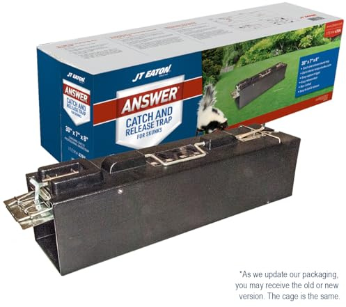 Answer Live Catch and Release Skunk Trap – Humane, Durable Skunk Cage Trap – Easy to Use and Secure for Safe Removal