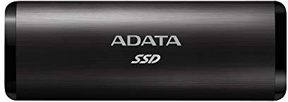 Adata Se760 256 Gb Ssd, Negro, Usb-C 3.2 Gen 2 Unidad de Disco Duro Externo