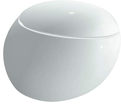 Laufen Alessi one Wand-WC, Tiefspüler, spülrandlos, 585x390, weiß LCC, inkl. Montageset