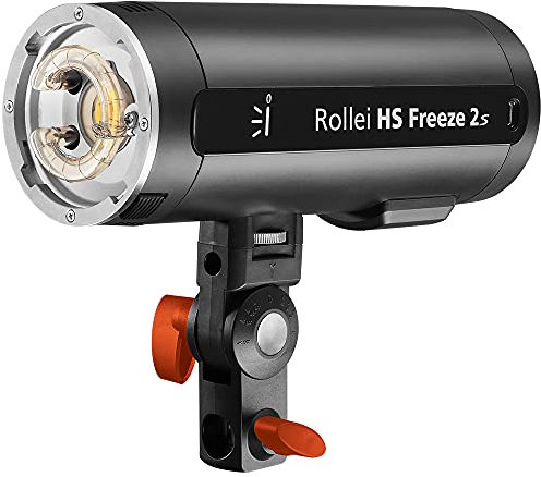 Rollei HS Freeze 2s - Flash de estudio con batería de 200 W/s. Pequeño, ligero (785 g) y robusto flash de estudio ideal para uso en exteriores. Modo TTL y HSS