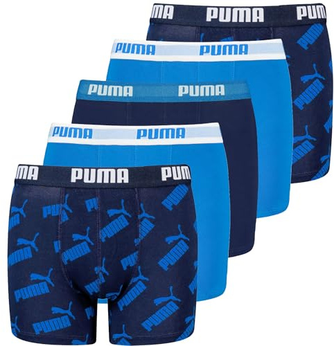 PUMA Boxer, Biancheria Intima Unisex - Bambini e ragazzi, Blu, 146-152
