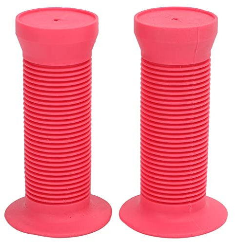 Alvinlite Fahrradlenkergriffe, Pilz-Kinderfahrradgriffe für Kleinkinderfahrräder, Kinderfahrräder, Jungen- und Mädchenfahrräder, roter Typ für Kinder