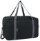 Narwey für Ryanair Handgepäck 40x20x25 & Handgepäck Tasche für Flugzeug - Faltbare Klein Reisetasche Damen & Weekender Damen - Handgepäck Koffer 20L (Schwarz (mit Schultergurt))