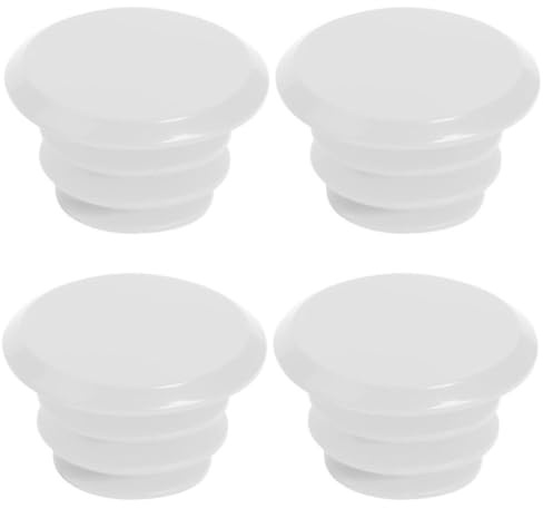 TPC Bicycle Handlebar End Bar Cap Plugs Set of 4 (White)