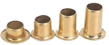 Idomin Brass Tubular Rivets Thin Head Hollow(Size:M5x5-20pcs)