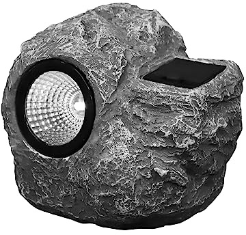 CIMAXIC Luz De Piedra Solar Lámpara De Paisaje Farola De Para Jardín y Patio Luces Exteriores Para Patio