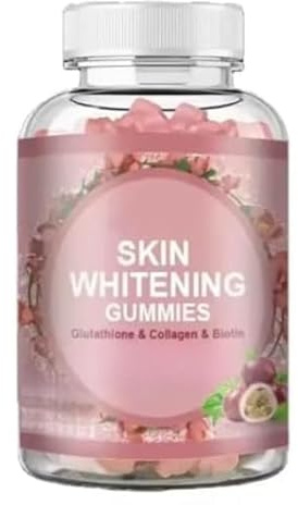 (1 st) Whitening Gummies, med glutation, kollagen och bioth, återfuktad ungdomlig hud, glöd och blekningsfläckar