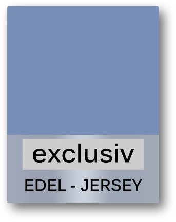 Medicline Spannbetttuch Edeljersey 90x200 100% Mako-Baumwolle hellblau