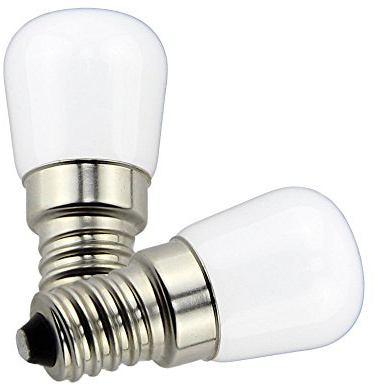 Poeland 1.5W LED Bulb Light 120V E14 Base Pack of 2 Warm White
