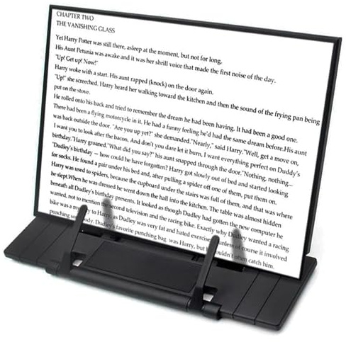 Barelove Desktop Document Book Holder, Metal Foldable Reading Rest Book Stand Easel with 7 Adjustable Positions and Paper Page Clip, Great for iPad Laptop Cookbook Textbooks Tablet Music Sheet Recipe