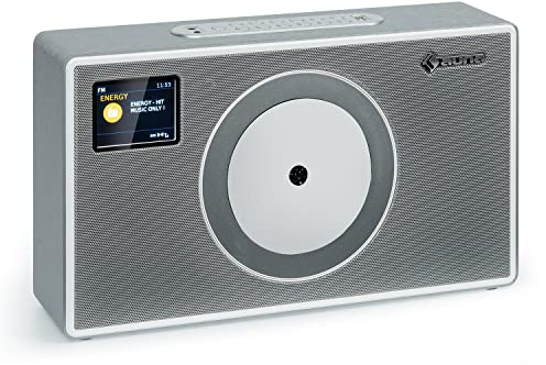 Chaine HiFi, Dab/Dab+/FM, Radio Portables Stéréo, Écran LCD, Port AUX, Alarme, Fixation Mural