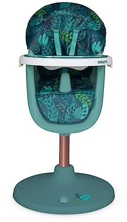 Cosatto 3 Sixti Highchair 6 Months - 15kg (Approx. 3 Years) – Height Adjustable, Swivel, Removable Tray, Perfect for Weaning& Feeding (Midnight Jungle)