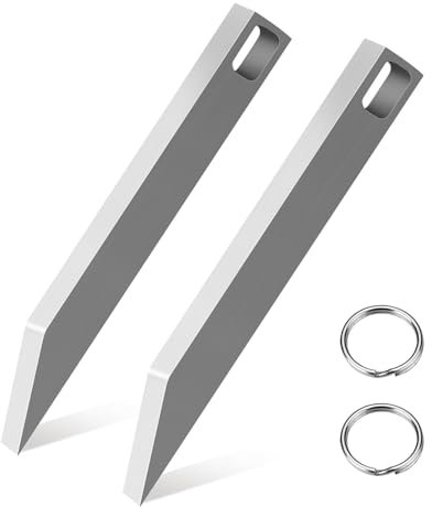 Paquete de 2 mini palancas EDC, herramienta de palanca de acero inoxidable, pequeña barra de palanca para hombres, juego de mini barra de palanca de bolsillo para llevar todos los días