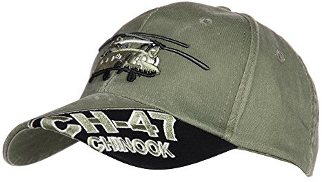 Ferromil Gorra de béisbol del ejército estadounidense, estilo vintage CH-47 Heli – Chinook