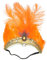 Beaupretty 1920Er Jahre Feder Stirnband Pailletten Feder Kopfschmuck Indische Feder Stirnband Vintage Stirnband Halloween Kostüm Accessoire (Orange)