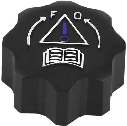 AUTOZOCO Tapon del deposito de liquido refrigerante, Tapón del radiador, Tapa del tanque de refrigerante, OEN 1306.C9-1306.E4, Compatible con Peugeot, Negro