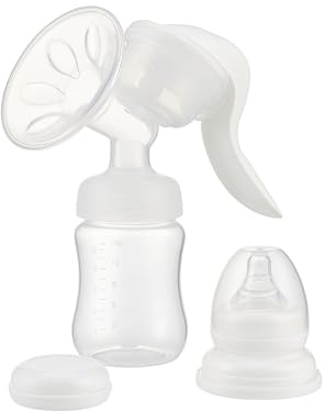 Extractor de leche manual, sin BPA, extractor de leche portátil y silencioso, fácil de limpiar, brida cómoda, esencial para la lactancia, juego de regalo