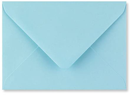arkCRAFT Briefumschläge, C6, 100 g/m², 114 x 162 mm, Hellblau, 25 Stück