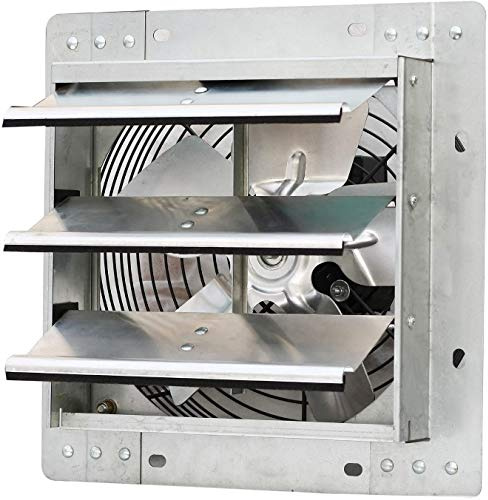 iLiving ILG8SF10V - 10 Wall Mounted Exhaust Fan - Automatic Shutter - Variable Speed - Vent Fan For Home Attic, Shed, or Garage Ventilation, 820 CFM, 1200 SQF Coverage Area (Power Cord Not Included)