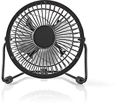 Nedis Mini ventilatore in metallo 10 cm di diametro Alimenta