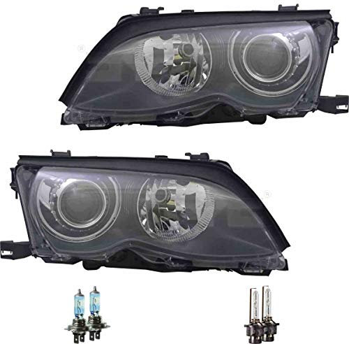 EISENFELS Bundle Set 70797927 Scheinwerfer rechts & links + Leuchtmittel H7 NIGHT BREAKER + D2S NIGHT BREAKER kompatibel mit 3er Touring E46