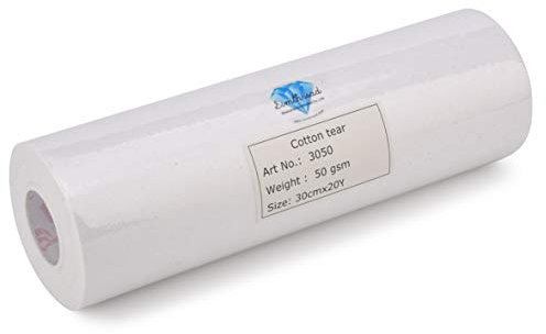 Simthread Maschinen Stickvlies Tear Away Reißvlies - 12 x 20M / Rollen (30CM x 21.87Yd) - Mittleres Gewicht 1.8OZ (50gm) für Maschinensticken