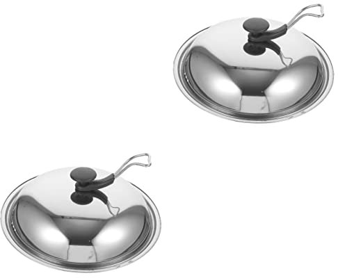 2 Stück rundes Eisen mit Kochknopf, Deckelgriff für Pfanne, rund, waschbar, Metall-Küchenständer, Stahl, universelle Küchenständer, stehendes Zubehör, Kochgeschirr, Haushaltsdeckel