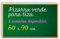 Pizarra Tiza, Pizarra Verde para Pared con Material de Montaje, Pizarra para Niños, Escuela y Hogar, Pizarra Tiza Pared ideal Aulas, Restauración y Vivienda - Ofituria (60x90)