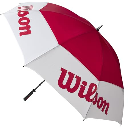 Wilson Tour Regenschirm Weiß/Rot