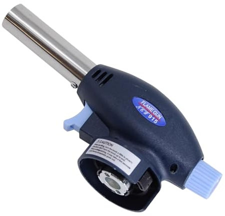 GVSS Chalumeau de Cuisine, Torche à Butane Rechargeable avec Flamme Réglable,Brûleur à Gaz,Idéal pour Crème Brûlée,Barbecue,Camping et Bricolage,Compatible avec Gaz Butane(Non Inclus)