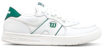 WILSON Unisex-Adult Pro Staff Mesh Sneaker, White, 10 Women/8.5 Men