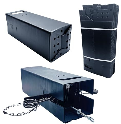 Foldable Cubby for Body Grip Traps - Trapping Box Cover - Nuisance Pests - Weather Proof - Lightweight & Compact (160/220 Cubby, 12)
