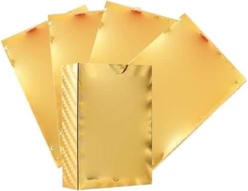 55 Cartas de Juego en Version Ingles, Cartas de Coleccion de Alta Potencia (Doradas)