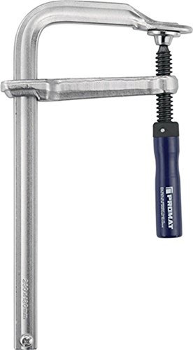 PROMAT 831453 Ganzstahlschraubzwinge Spann-W.200mm Ausladung 100mm PROMAT Eschenholzheft