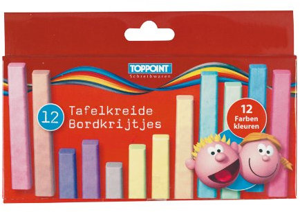 48x (4x 12Stk) Malkreide Tafelkreide Kreide farbig