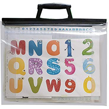 A1 A2 A3 A4 Clear Art Work Carry CASE Portfolio Art File Folder School Holdall (A3)