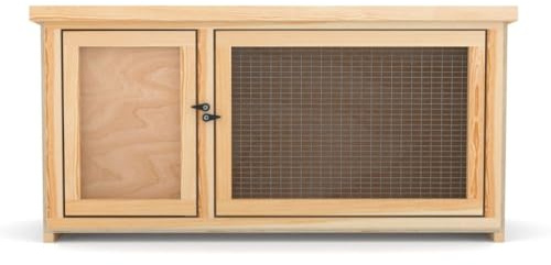 Orpington Inside-Outside Natural Finish Fully Assembled Hutch (3ft Single)