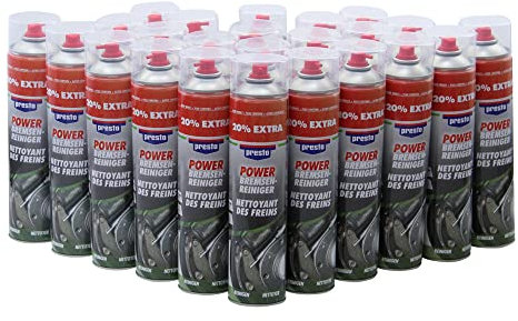 Bremsenreiniger 24x 600ml Presto Power Teilereiniger Acetonfrei 600 ml Spraydose