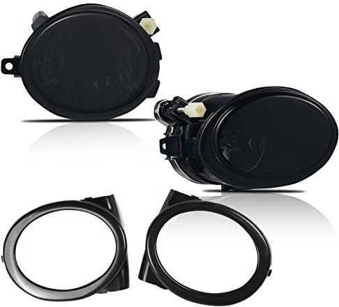 TOPTHAN Nebelscheinwerfer für 3 Series (CPE/CONV) (E46) 2001-2006/3 Series (HB/SDN/WGN) (E46) 2001-2005/5 Series (E39) 2001-2004 Ein Paar HB4/9006 (Rauch)