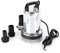 DC Tauchpumpe 12V Schmutzwasserpumpe Entwässerungspumpe Edelstahl Baupumpe Tiefbrunnenpumpe Drucktauchpumpe 180W 4000L/H kompakt Gartenpumpe, Fördertemperatur: 35 C°, Förderhöhe max. 9 m