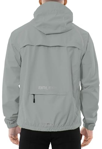 BALEAF Veste de cyclisme pour homme - Imperméable et respirante - Veste de randonnée - Coupe-vent - Veste légère - Veste de pluie - Veste de cyclisme