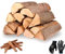 10kg Brennholz 100% Buchenholz inkl. Handschuhe & Anzündholz für Kaminofen, Ofen, Lagerfeuer, Kaminholz, Feuerholz, Smoker, Holzbriketts, Hartholz ofenfertig